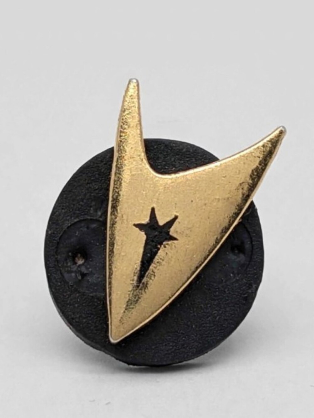 Starfleet Command Gold and Black Enamel Brooch Pin